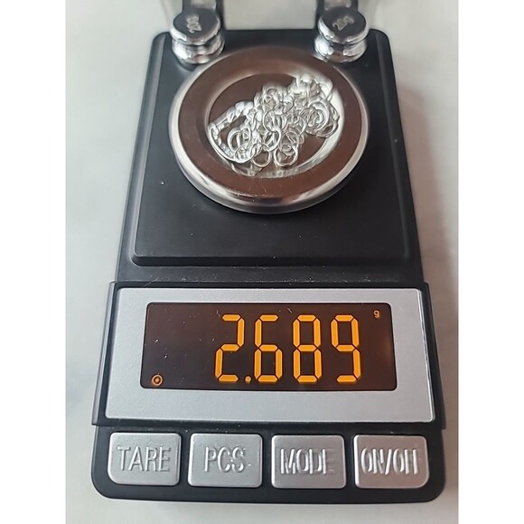 Italian 925 Sterling Hammered Silver Open Heart Charm Chain Bracelet Vintage - Picture 10 of 10